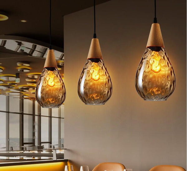 Modern Nordic Drop Glass Pendant Lamp