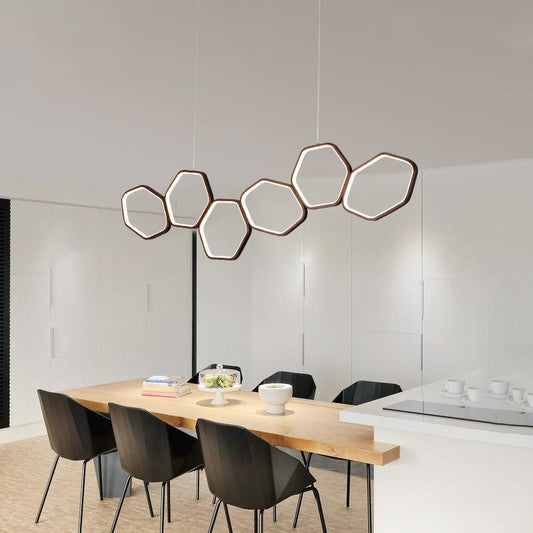 Art Deco LED Geometric Chandelier