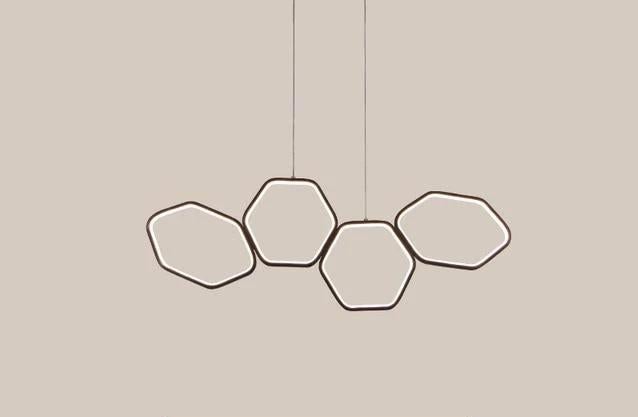 Art Deco LED Geometric Chandelier