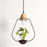 Modern Nordic Iron Pendant Planter Lamp