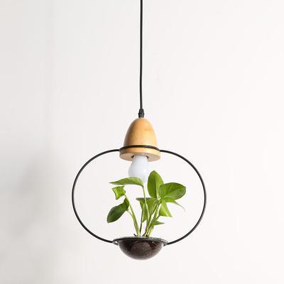 Modern Nordic Iron Pendant Planter Lamp