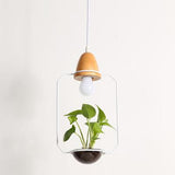 Modern Nordic Iron Pendant Planter Lamp