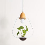 Modern Nordic Iron Pendant Planter Lamp