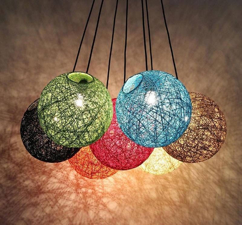 Vintage Wicker Pendant Lamp