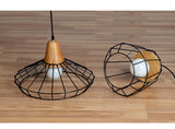 Modern Nordic Wrought Iron Hanging Cage Lamp