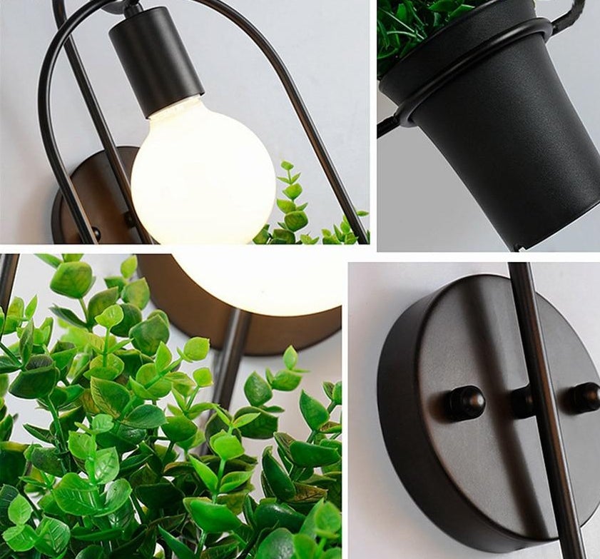 Modern Nordic Planter Wall Lamp