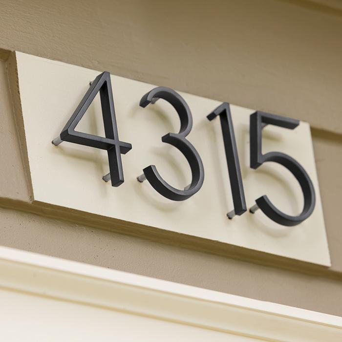 Modern House Numbers