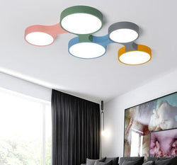 Modern Nordic Colorful Circle Ceiling Light