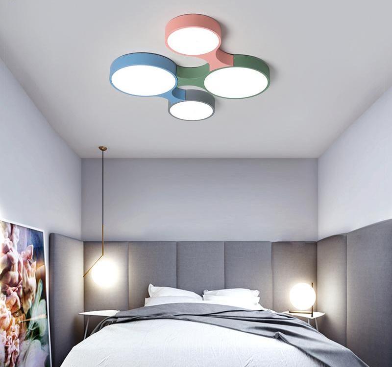 Modern Nordic Colorful Circle Ceiling Light