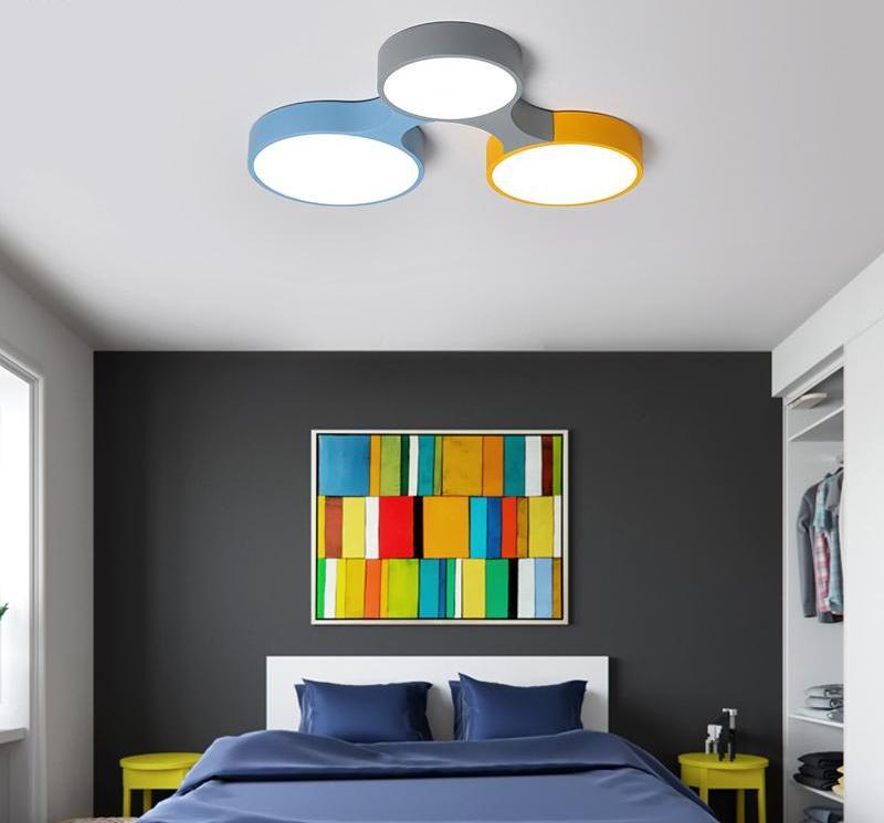 Modern Nordic Colorful Circle Ceiling Light