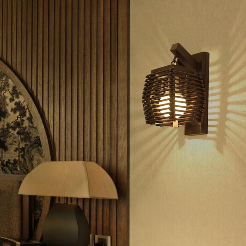 Stylish Sconce Wooden Lantern Lamp