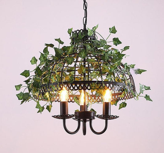 Vintage Industrial Bird Cage Hanging Lamp