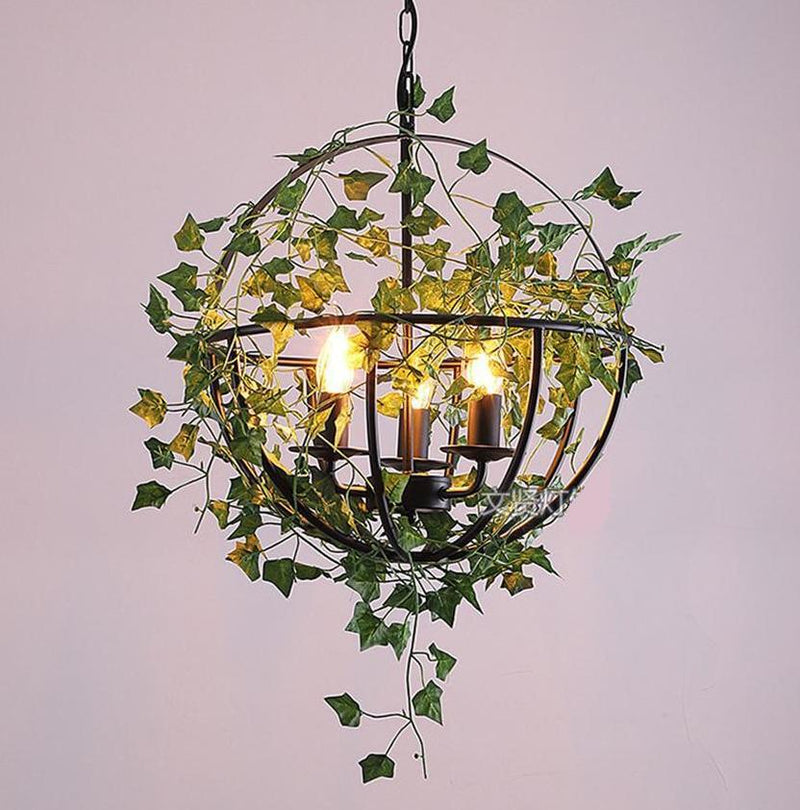 Vintage Industrial Bird Cage Hanging Lamp