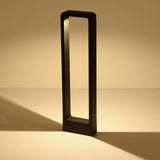 Modern Black Frame Garden Light