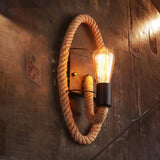 Round Rope Wrap Wall Lamp