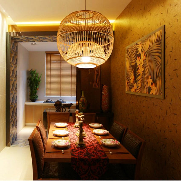 Bamboo Pendant Hanging Light