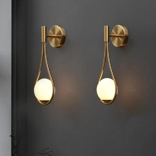 Minimalistic Drop shape wall sconce